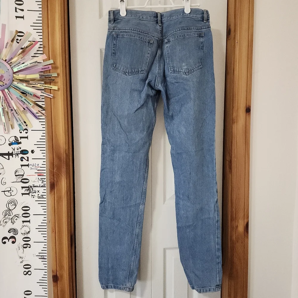 A.P.C. Women Petit New Standard Straight Leg Button Fly Light Denim Jeans 28 - Picture 7 of 13